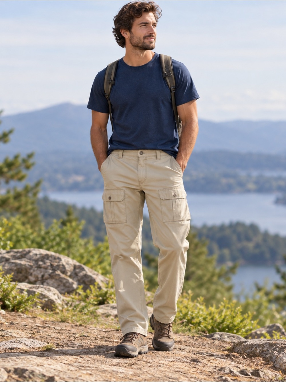 Tilley Endurables Pants Mens Cargo Khaki Size 34x36 Safari Adventure Tan